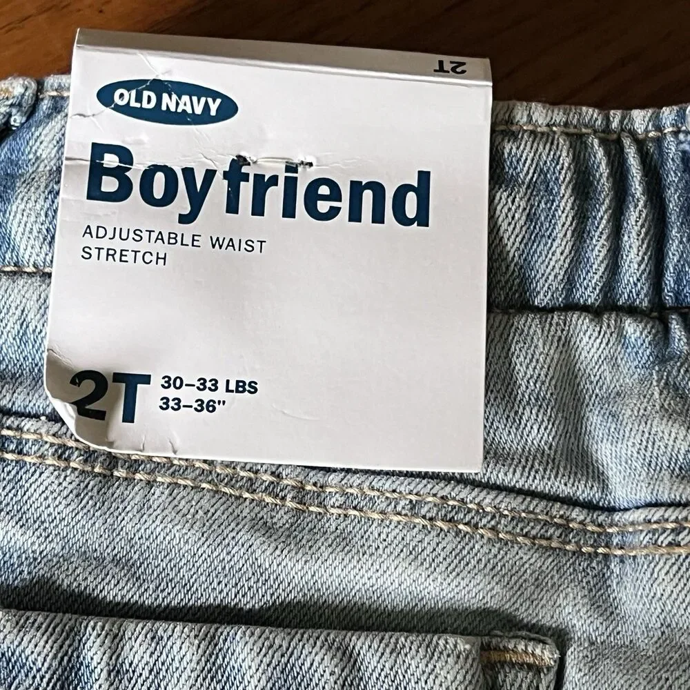 Old Navy Fleece Lined Blue Jeans Boyfriend Snow Warm 2t